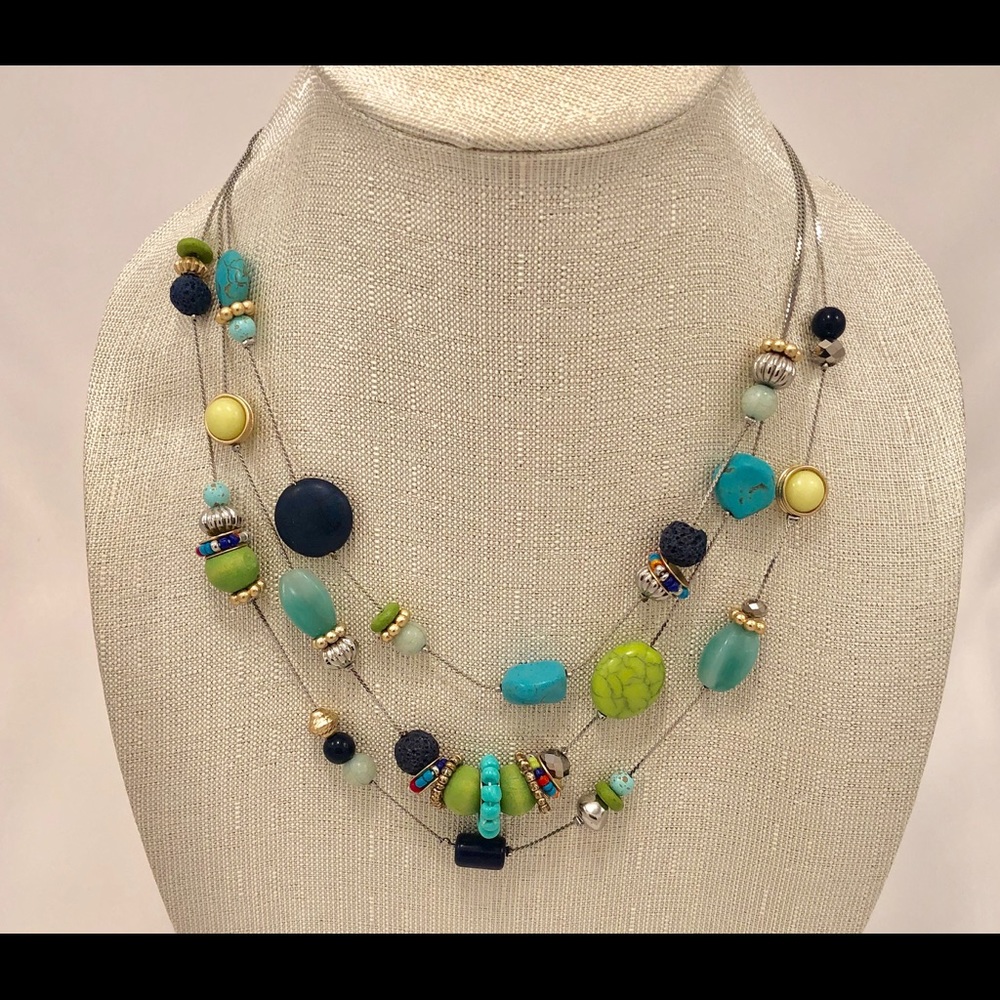 Chico’s multicolored beaded necklace